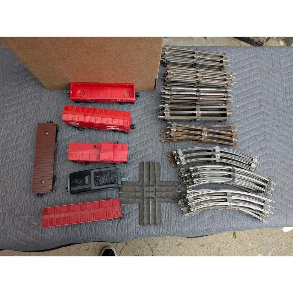 Lionel O Gauge Train Set Lot 43 Track Cars Caboose Boxcar Baby Ruth Tappan...